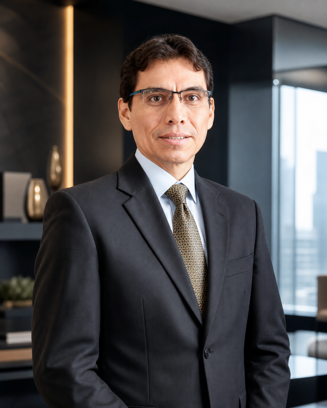 Retrato profesional de Néstor Calderón, CEO de BAS